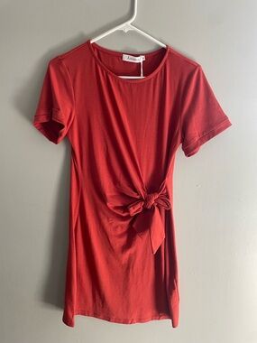 ❤️ ANRABESS Coral Side Tie Dress – Size Medium – NWT ❤️